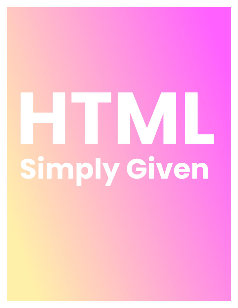 Book cover for html imply given